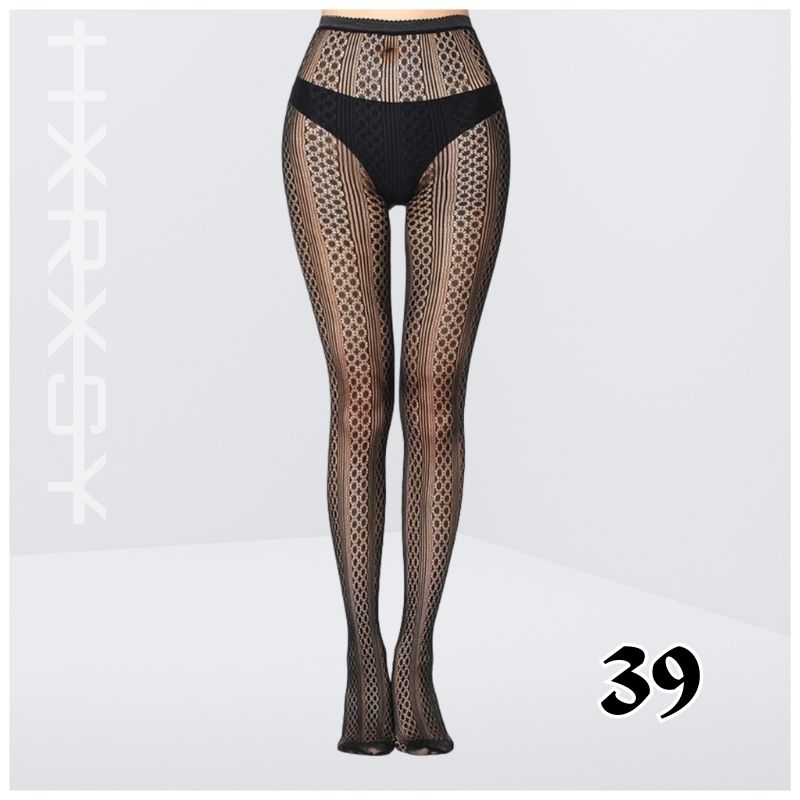 Pattern Fishnet Pantyhose 39