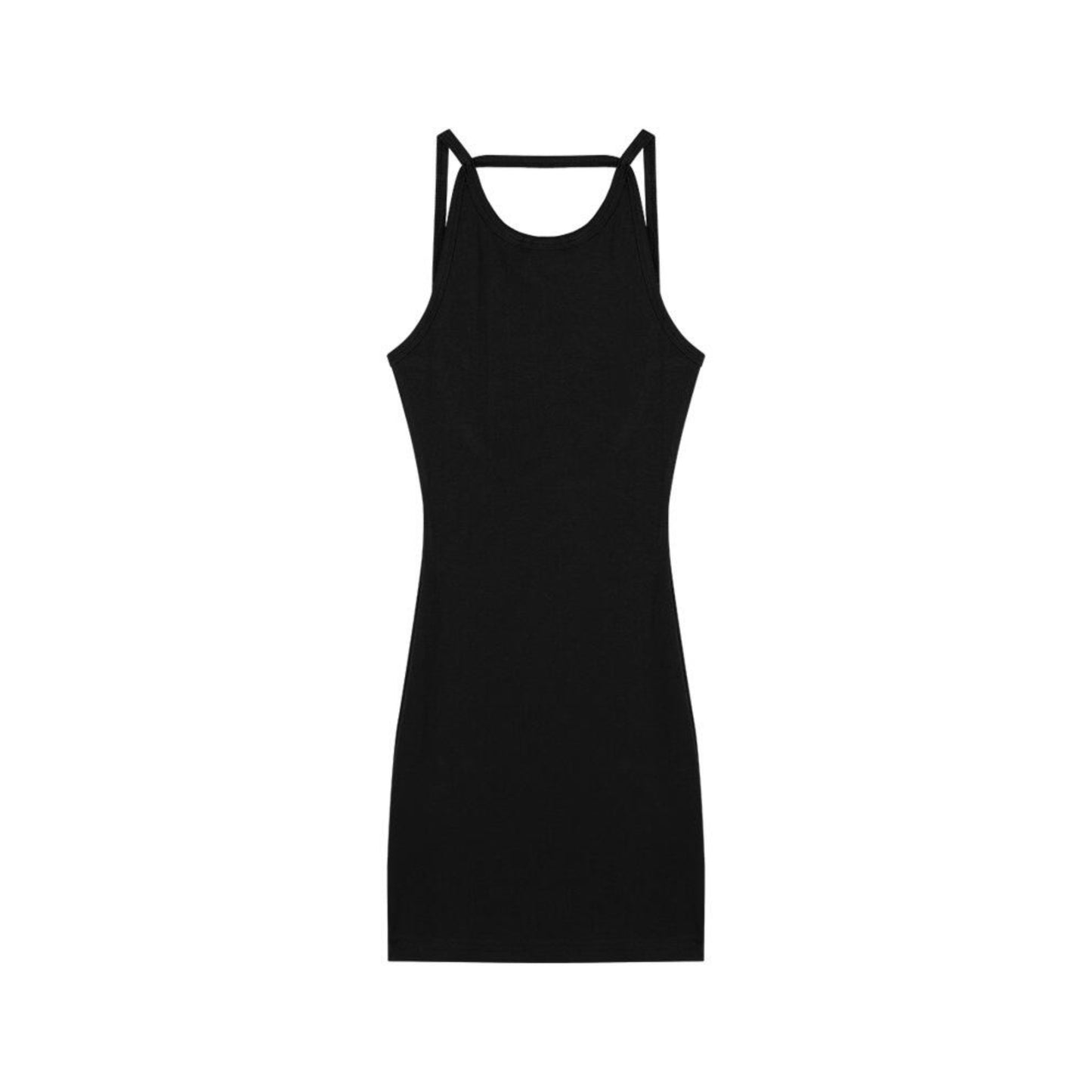 Sleek Sexy Mini Black Racerback Dress